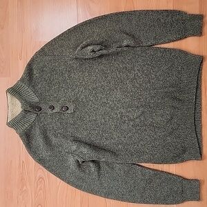 G.H. Bass & Co Green Chunky Long Sleeve Pullover Sweater